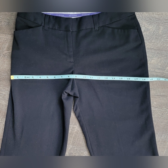 Vivienne Tam Classic Trousers Women's 4 Black Wide Flared Leg Stretchy EUC - Picture 8 of 13
